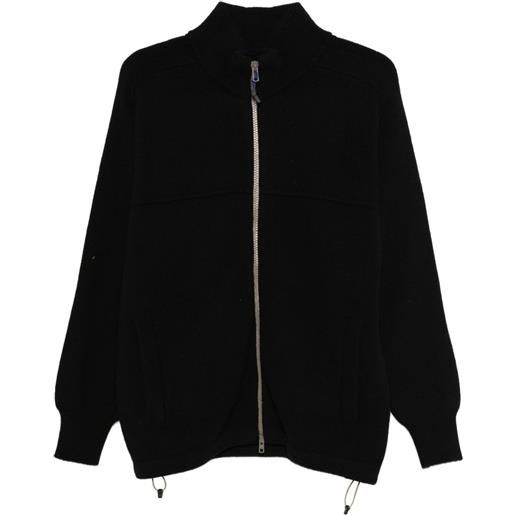 GR10K cardigan con zip - nero