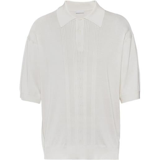 Prada maglione con colletto polo - bianco