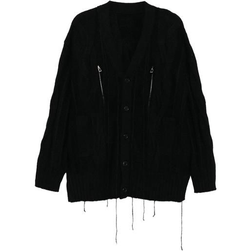 SONGZIO cardigan con bottoni - nero