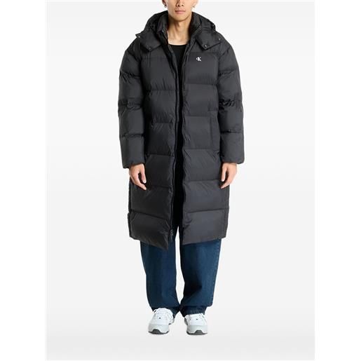 Calvin Klein Jeans cappotto imbottito con cappuccio - nero