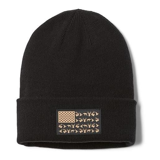 Columbia phg game-berretto con polsini beanie, nero, taglia unica unisex-adulto