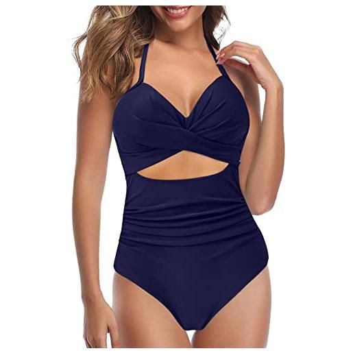BGFIPAJG coppe per triangolo costume da bagno tankini nero donna curvy costumi interi brasiliana intero do nna elegante copricostume mare lungo