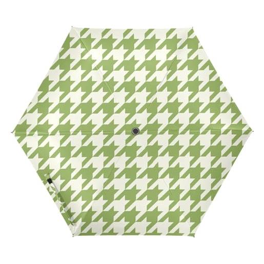 Joitme ombrello classico pied de poule verde, ombrello automatico, protezione uv, ombrello da uomo