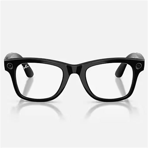 Ray-Ban occhiali da sole rw4012 601/1m meta wayfarer (gen 2) nero/trasparente verde grafite unisex fotocromatici