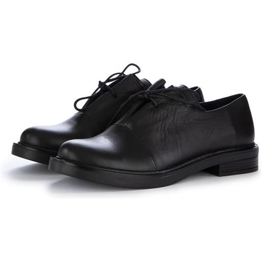 BUENO | scarpe stringate minimal nero