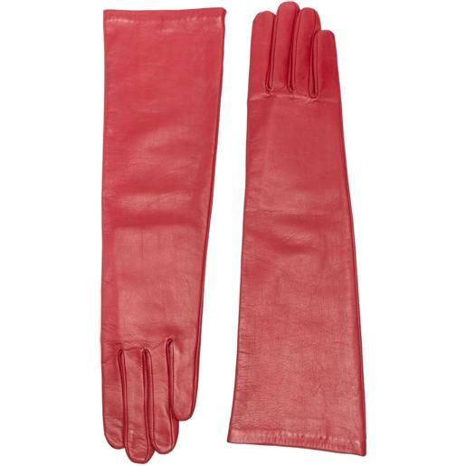 Agnelle guanti opera in pelle - rosso