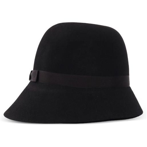 Borsalino cappello nina asimmetrico - nero