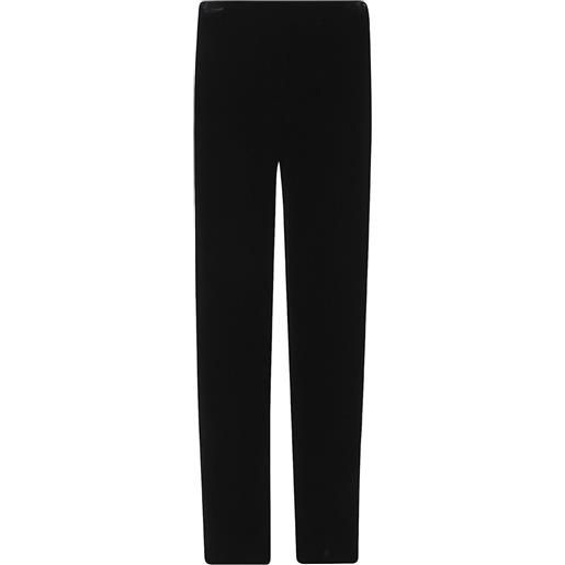 Alexander McQueen pantaloni in velluto - nero
