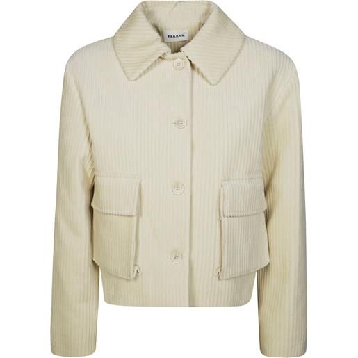P.A.R.O.S.H. giacca caxford con tasche in velluto a coste - toni neutri