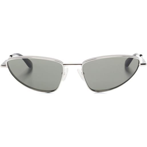 Alexander McQueen Eyewear occhiali da sole cat-eye - argento