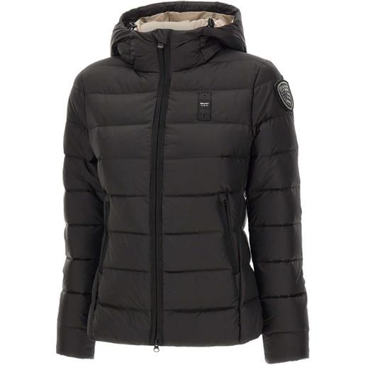 Blauer piumino charme con cappuccio - nero