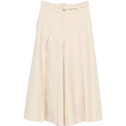 ZIMMERMANN pantaloni hypnotic a gamba ampia - toni neutri