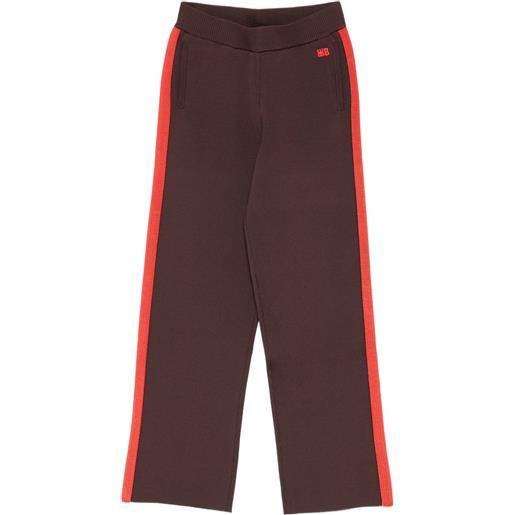 Wales Bonner pantaloni sportivi tide - marrone