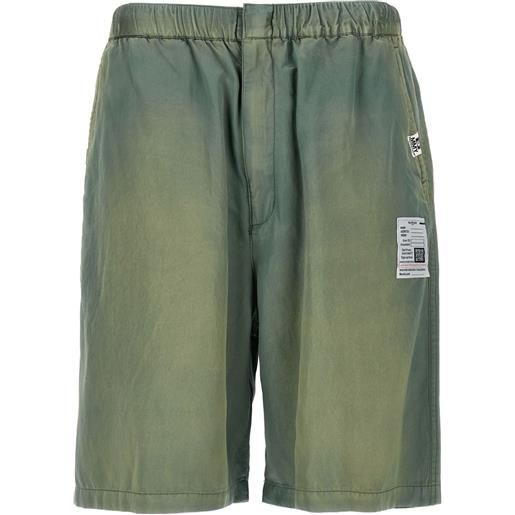 Maison MIHARA YASUHIRO bermuda in raso - verde