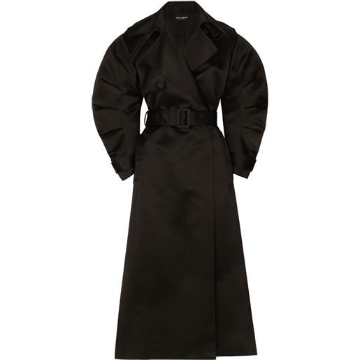 Dolce & Gabbana trench con cintura - nero