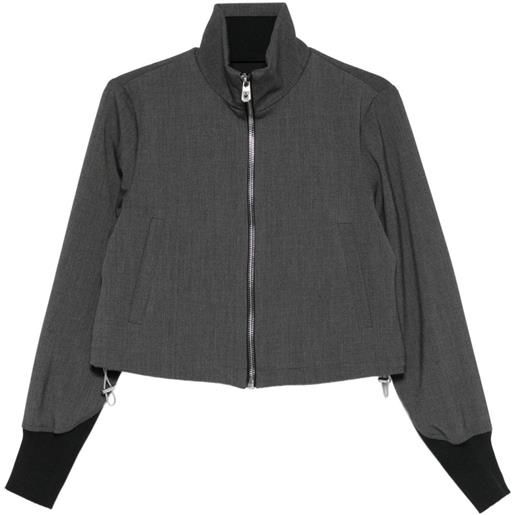 PINKO bomber crop - grigio