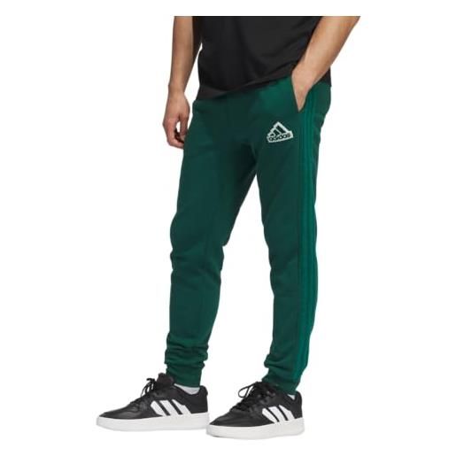 adidas coze - pantaloni da jogging da uomo a 3 strisce, collegiate green, 3xl