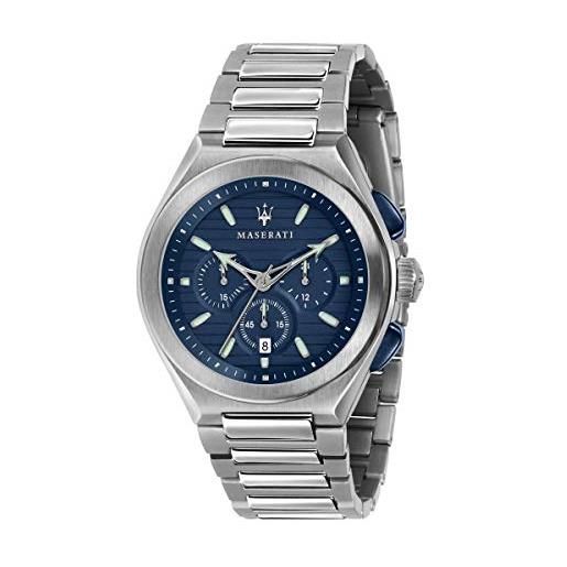 Maserati orologio da uomo, collezione triconic, al quarzo, cronografo - r8873639001