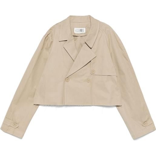 MM6 Maison Margiela Kids trench - toni neutri