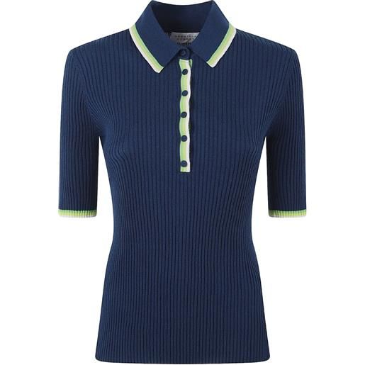 Gabriela Hearst polo a coste - blu