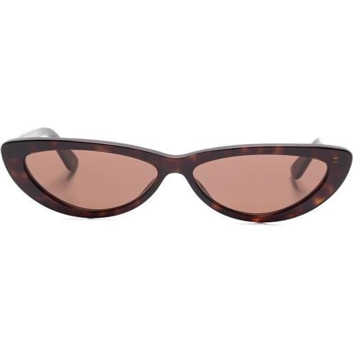 Alexander McQueen Eyewear occhiali da sole cat-eye - marrone