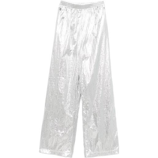 MEDEEA pantaloni metallizzati - silver