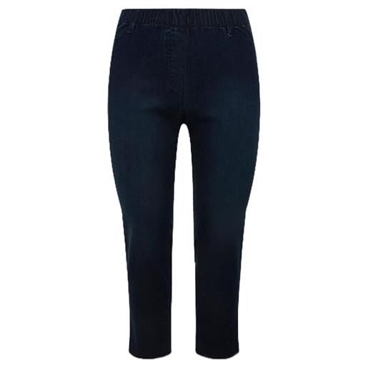 Ulla Popken 7/8 jeggings denim, sienna 831684 pantaloni, blu, 36w x 32l donna