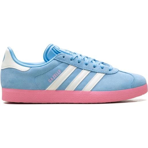 adidas sneakers gazelle in pelle scamosciata - blu