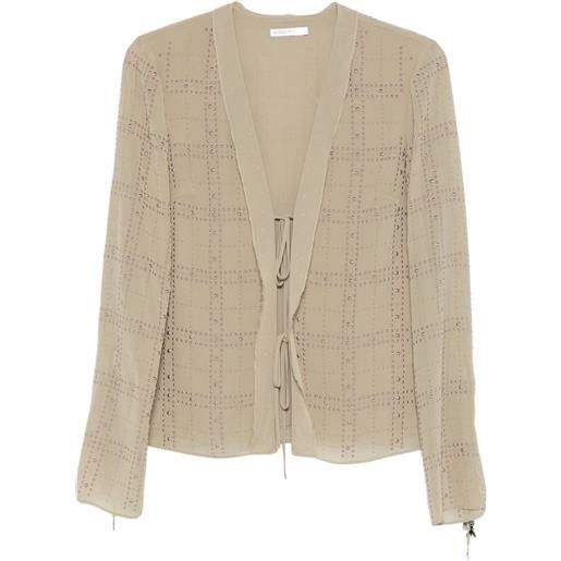 Patrizia Pepe top con borchie - verde