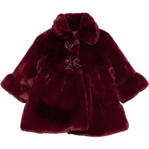 La Stupenderia cappotto in pelliccia sintetica - rosso