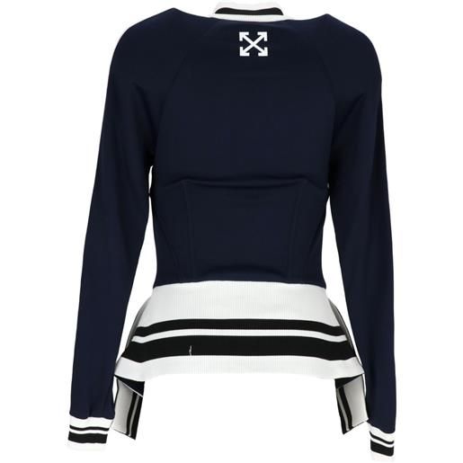 Off-White track corset jkt - blu