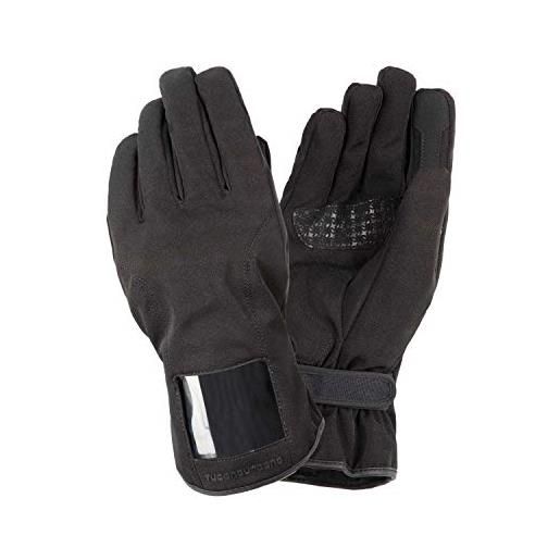 Tucano Urbano guanti moto e scooter kronos hydroscud. Guanti moto invernali uomo. Unisex. In poliestere e thermolite, con finestra per orologio. 100% impermeabile e traspirante, touch screen. Tg. L
