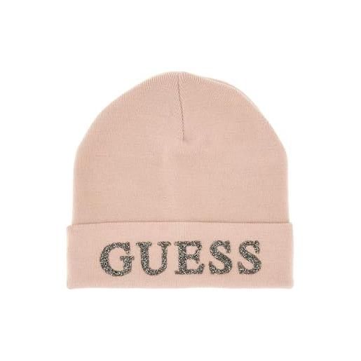 GUESS beanie color ros - rose, size medium ros - rose medium