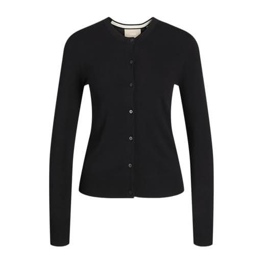 JJXX jxophelia comfy cardigan knit, black/detail: /fog, xs donna