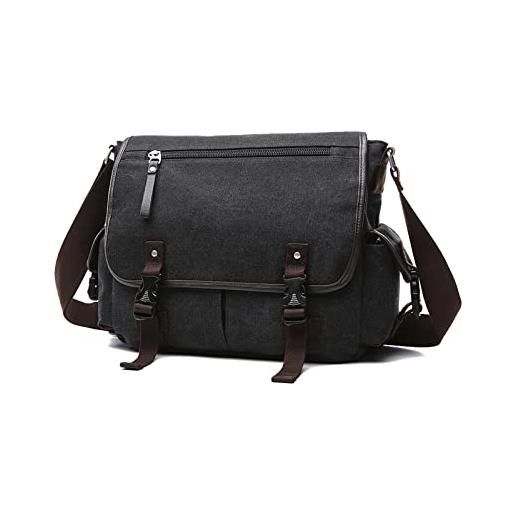 FANDARE tela borse tracolla borse a spalla uomo borsello borsa a tracolla adatto per 12,9 pollici tablet valigette per scuola università business viaggio lavoro borsa a spalla borse e messenger