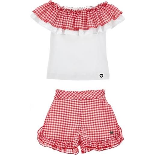 Monnalisa set mussola top e shorts