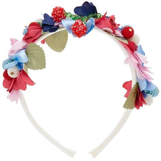 Monnalisa cerchietto raso con ciliegie paillettes