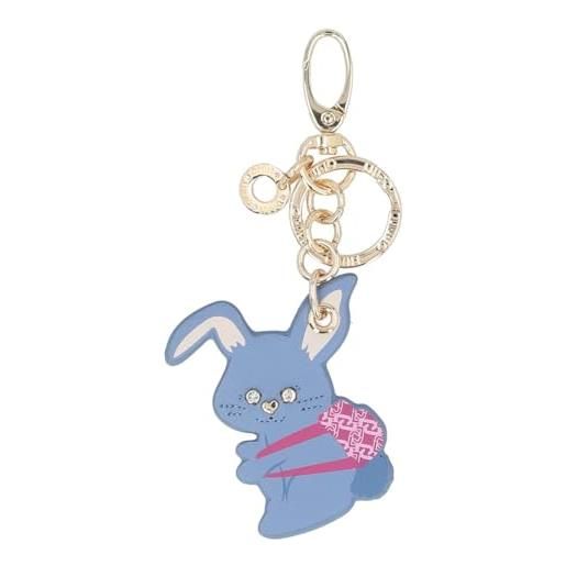 Liu Jo Jeans liu jo portachiavi con moschettone ed anello, con ciondolo pendente coniglietto, impreziosito da dettagli in strass. Non definito 64018 blue denim