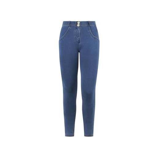 FREDDY - jeggings push up wr. Up® skinny in cotone organico, donna, denim chiaro, small