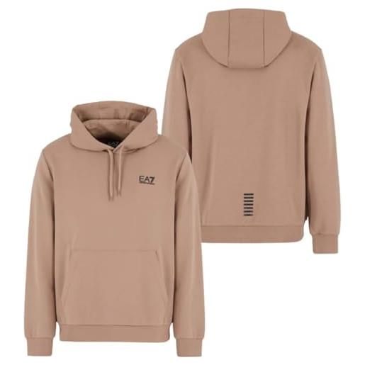 EA7 felpa cappuccio uomo beige emporio armani 7 logo ea xxl beige