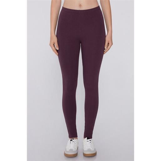 Tezenis leggings termici in cotone donna viola