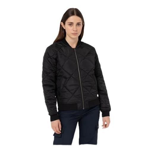 Dickies donna, bomber trapuntato, nero, s