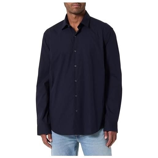 Calvin Klein slim esntl poplin nos str sld camicie, blu (cielo notturno), xxl uomo