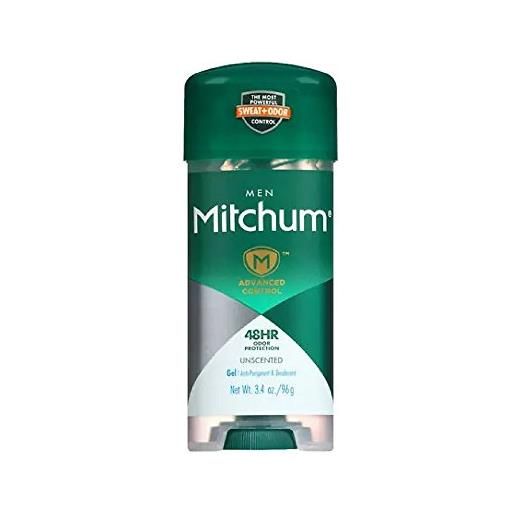 Mitchum advanced for men antiperspirant deodorant - gel - new oxygen odor control technology - unscented - net wt. 3.4 oz (96 g) each - by Mitchum