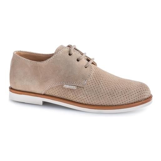 Pablosky 729637, oxford, beige e carne, 36 eu