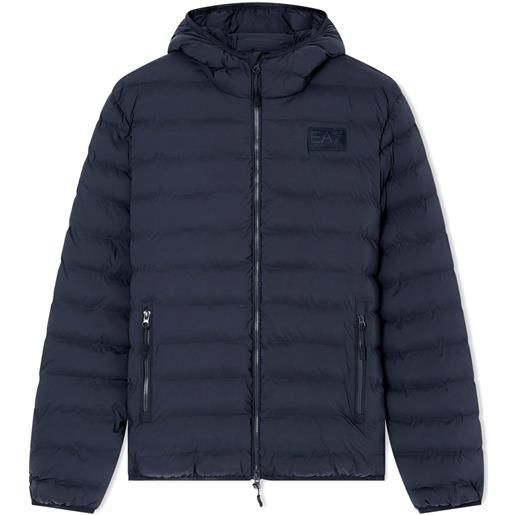 Ea7 technical fabric padded hood uomo