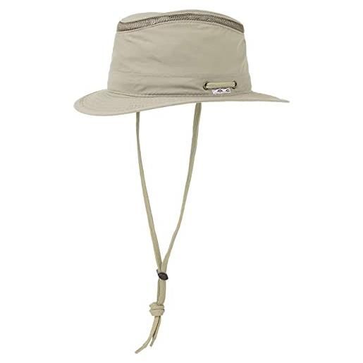 Conner Hats conner cappello boat yard floating donna/uomo - da safari di tessuto estivo con sottogola, pistagna estate primavera/estate - m (56-57 cm) beige
