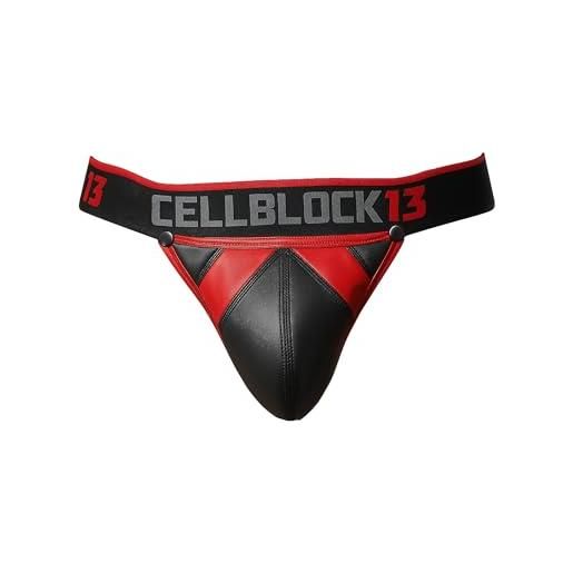 CELLBLOCK 13 anti-chrome snap up jockstrap red - 1x taglia xl