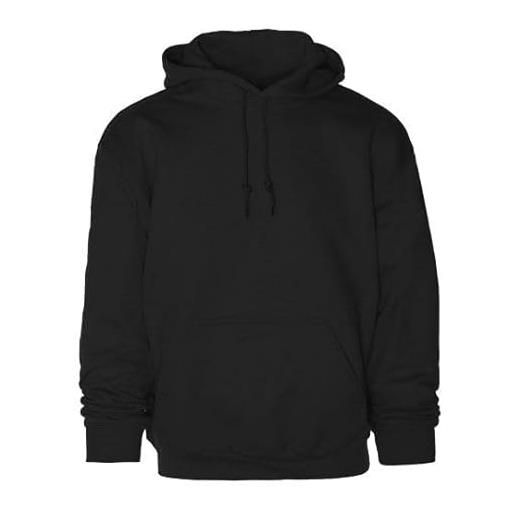 noTrash2003 felpa con cappuccio - felpa in tessuto misto per uomo e donna compatibile con gildan per ufficio, lavoro e tempo libero, vita quotidiana e sport, 50% cotone e 50% poliestere, da xs a 5xl - nero 3xl