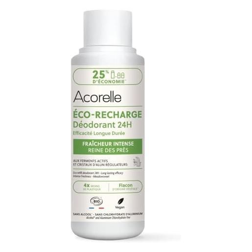 Acorelle deodorante roll-on, freschezza intensa, ricaricabile, 100 ml